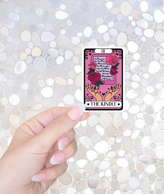The Kindle, Tarot Card Spicy Book Sticker, Bookish Sticker, Book lover gift, Kindle Sticker, Smut Reader, Reading lover e-reader