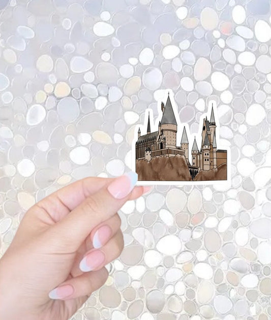 Free Shipping! Castle Sticker, Book Sticker, HP for Kindle, Bookworm Sticker, HP Love