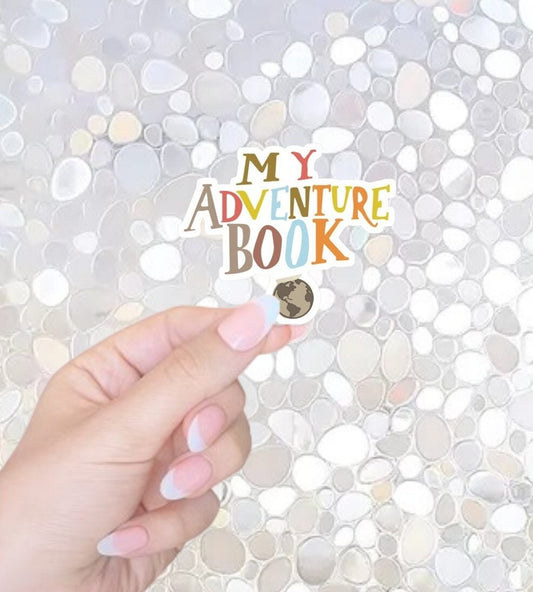 Free Shipping- Adventure Book Sticker, Up Sticker
