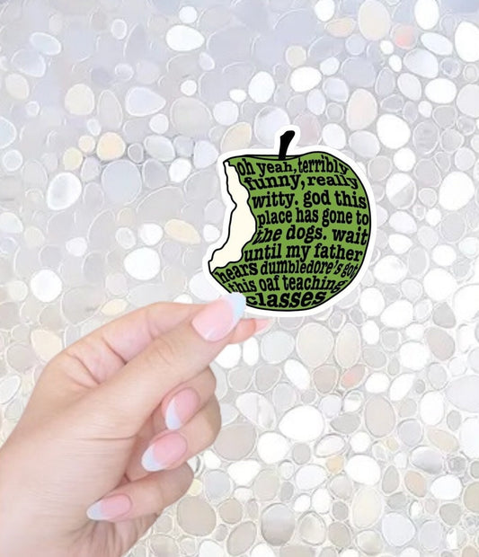 Free * Shipping! Wizarding World Bookworm Sticker, Cute Kindle Sticker, HP Inspired Bookish Sticker, Waterbottle Sticker