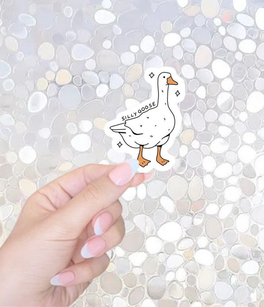Free Shipping- Silly Goose Sticker For Kindle, iPad, Laptop, Waterbottle