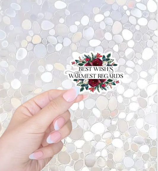 Free Shipping- Best Wishes, Warmest Regards Schitts Creek Sticker