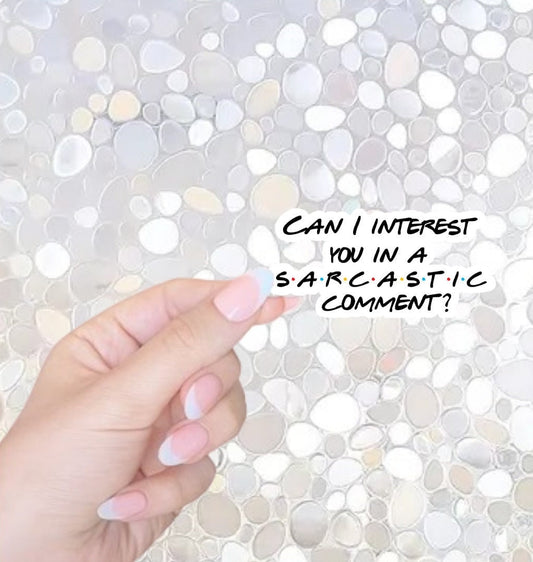 Free Shipping- Can I Interest You In a Sarcastic Comment? Funny Sticker for Kindle, Waterbottle, Laptop