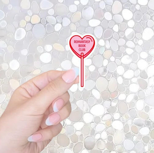 Free Shipping- Romantasy Book Club Sucker Sticker for Kindle, Waterbottle, Laptop