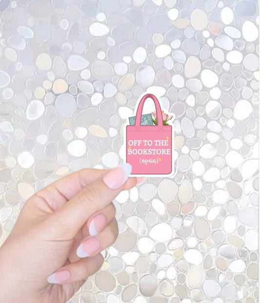 Free Shipping- Bookstore Sticker for Kindle, Waterbottle, Laptop