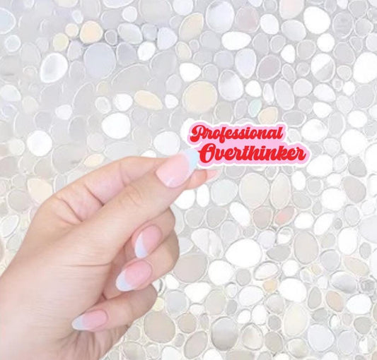 Free Shipping- Professional Overthinker Sticker for Kindle, Waterbottle, Laptop