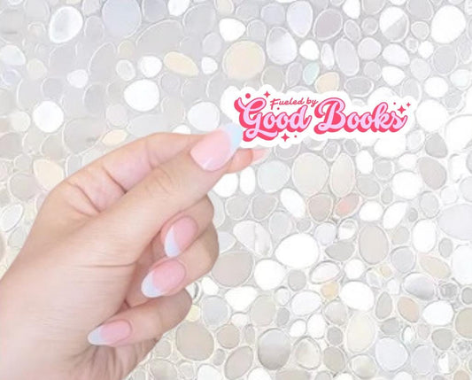 Free Shipping- Fueled By Good Books, Bookish Sticker for Kindle, Waterbottle, Laptop