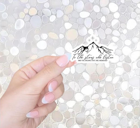 Free Shipping- To the Stars Who Listen..ACOTAR Sticker for Kindle, Waterbottle, Laptop
