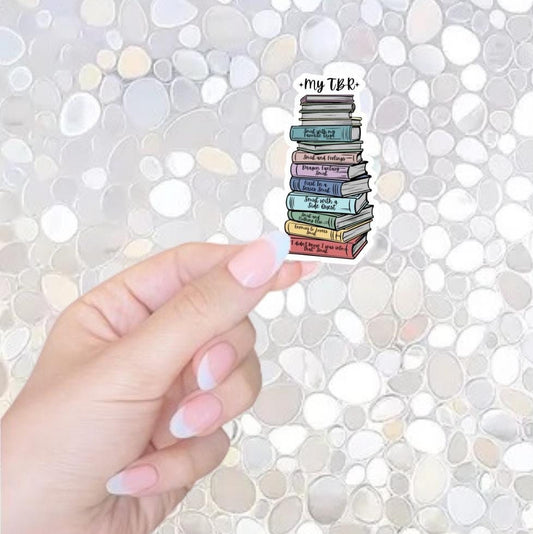 Free Shipping- Spicy Romance TBR Book Stack Sticker, Bookish Sticker for Kindle, Waterbottle, Laptop