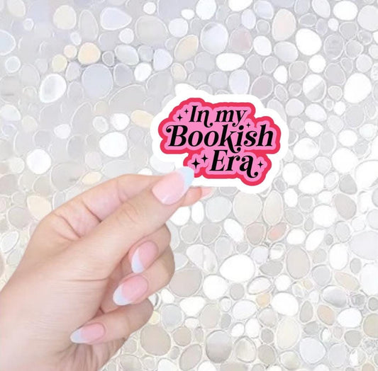 Free Shipping- In My Bookish Era-Bookish Sticker for Kindle, Waterbottle, Laptop