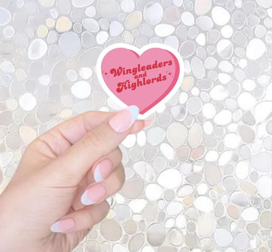 Free Shipping- Highlords and Wingleaders, Bookish Fantasy Stickers for Kindle, Waterbottle, Laptop
