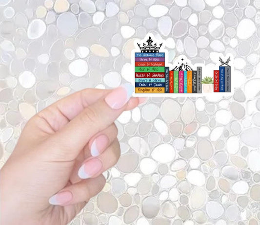 Free Shipping- ACOTAR, Crescent City, TOG Bookish Sticker for Kindle, Waterbotlle, Laptop