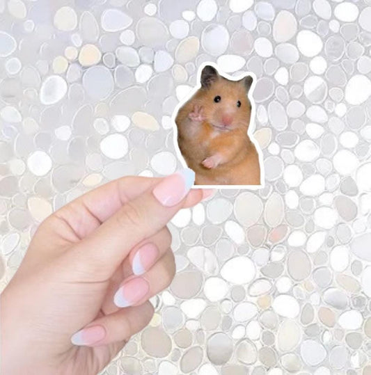 Free Shipping- Funny Hamster Meme Sticker, Y2K Meme Sticker for Kindle, Waterbottle, Laptop