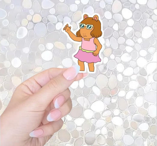 Free Shipping- Sassy DW Y2K Bookish Sticker for Kindle, Waterbottle, Laptop